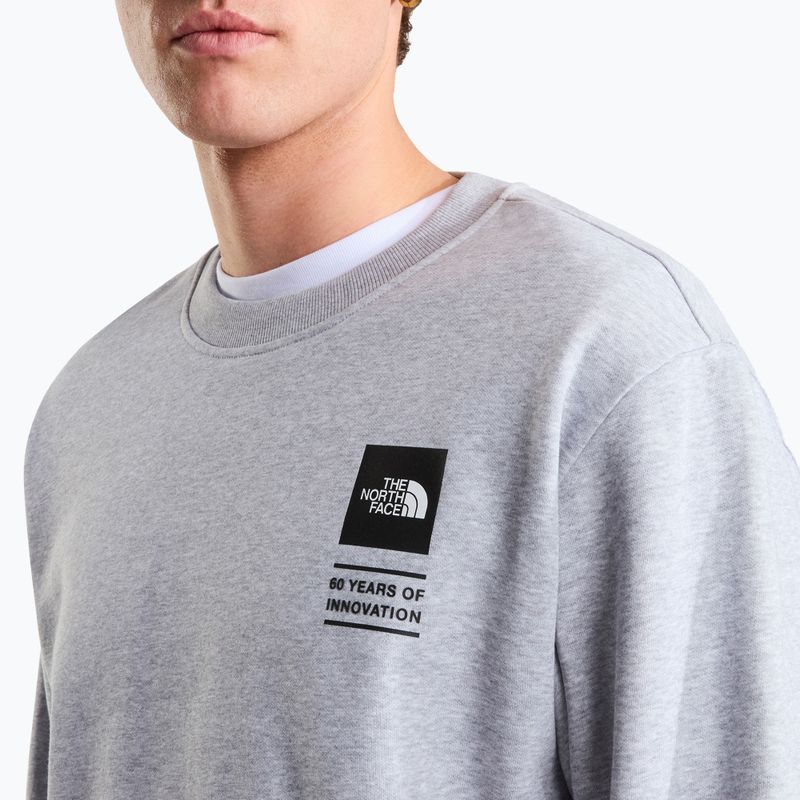 Pulóver The North Face Celebration Relaxed Crew Graphic tnf light grey heather 9