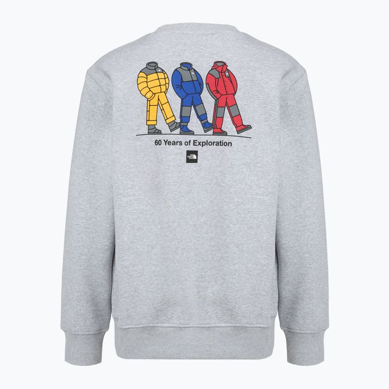 Pulóver The North Face Celebration Relaxed Crew Graphic tnf light grey heather 2
