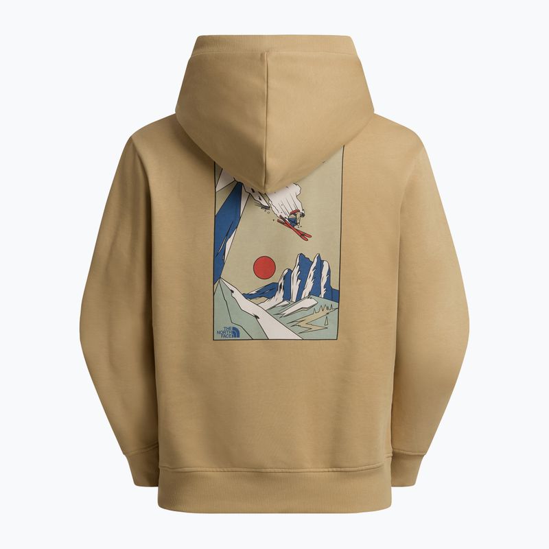 The North Face Mountain Celebration Relaxed Hoodie khaki stone pulóver 2