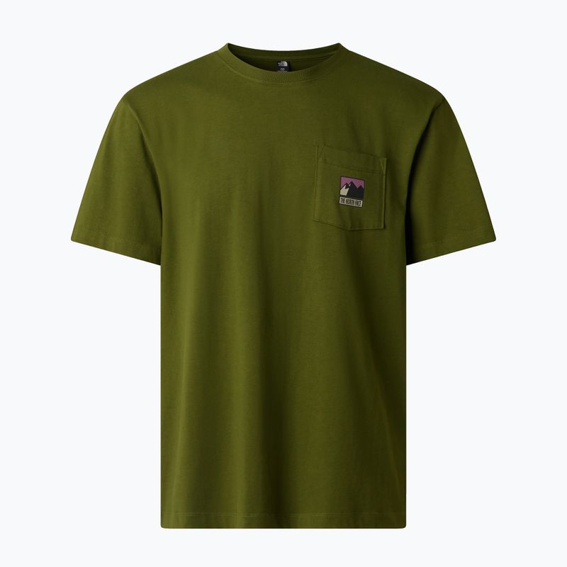 Férfi póló The North Face Mountain Logo Relaxed woodland green 5
