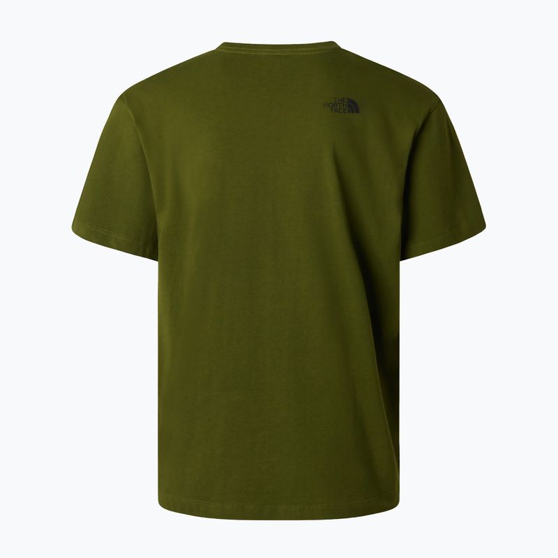 Férfi póló The North Face Mountain Logo Relaxed woodland green 6