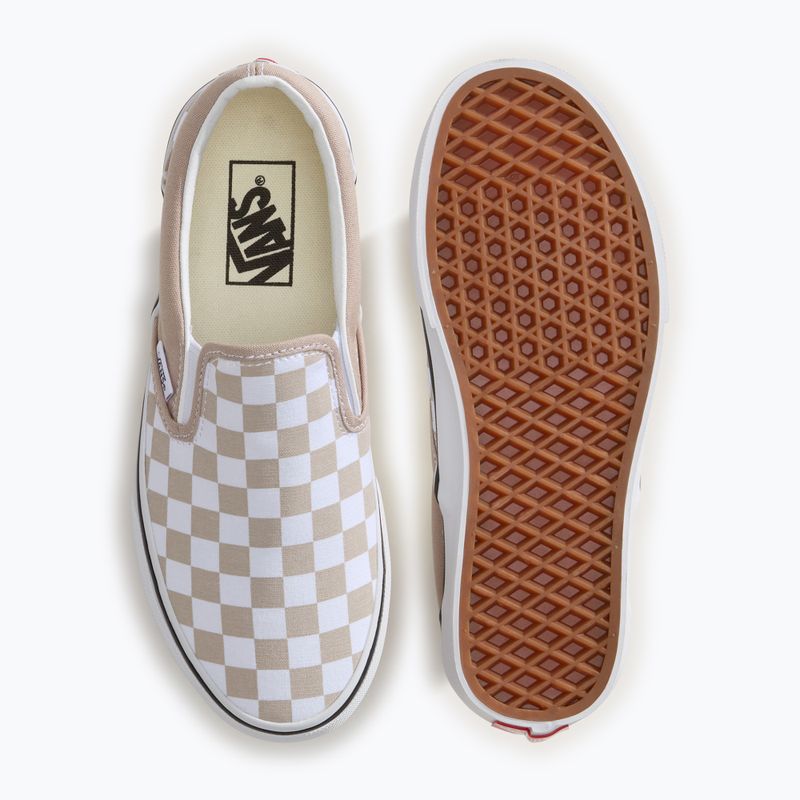 Vans Ua Classic Slip-On color theory checkerboard mushroom cipő 4