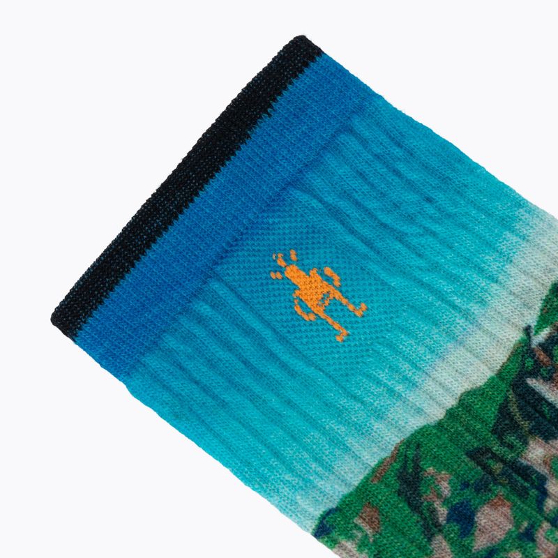 Női zokni Smartwool Hike Mountain Lake Print Crew capri 3