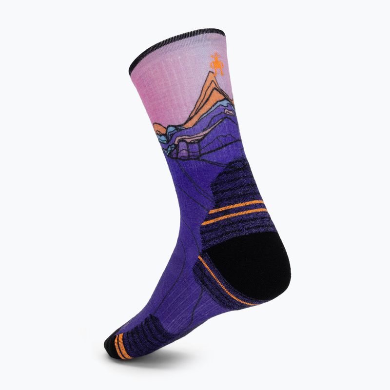 Női zokni Smartwool Hike Mountain Sunrise Print Crew deep navy 2