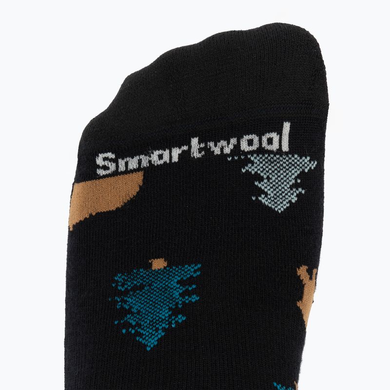 Zokni Smartwool Everyday Through The Trees Crew black 3