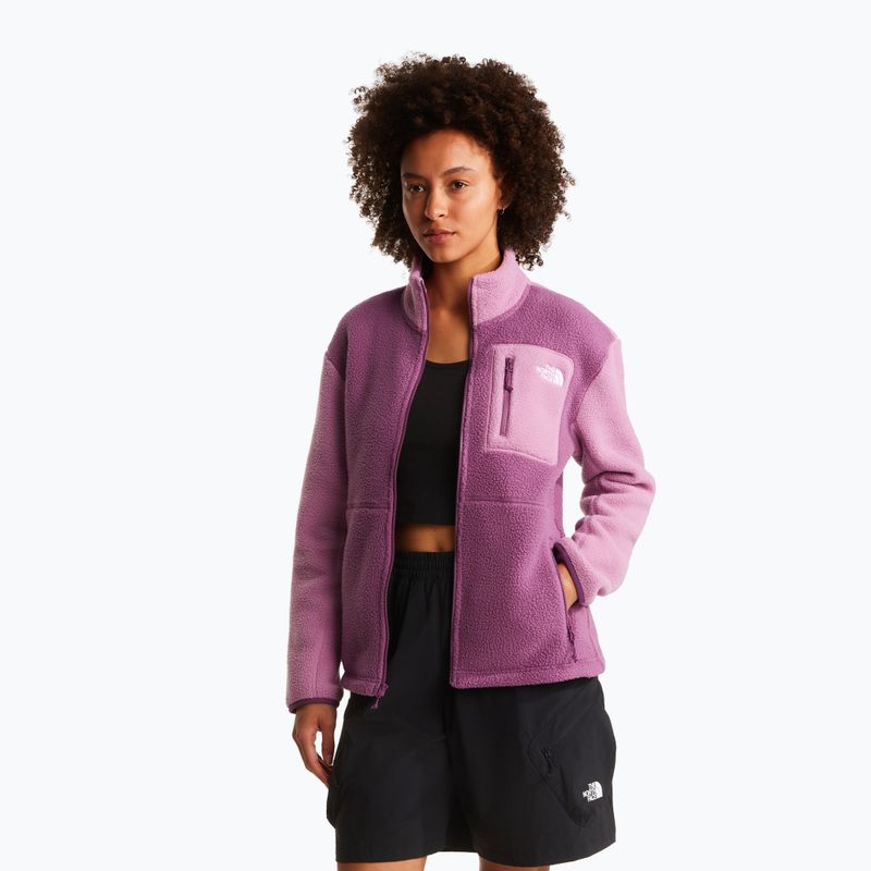 Női polár pulóver The North Face Yumiori Full Zip chroma purple/hushed lavender 5