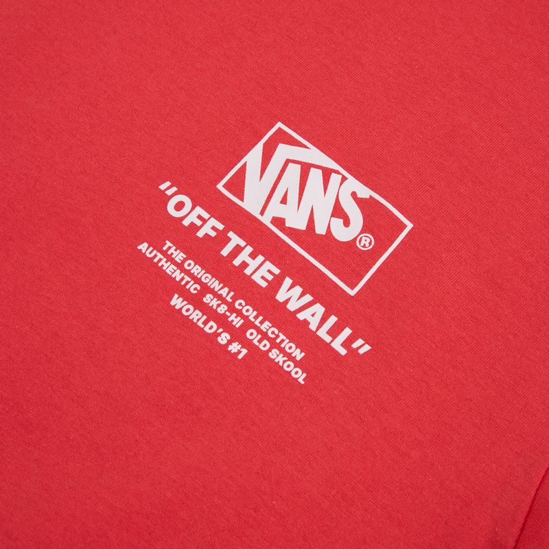 Férfi póló Vans Stacked Hi Tee crimson haze 3