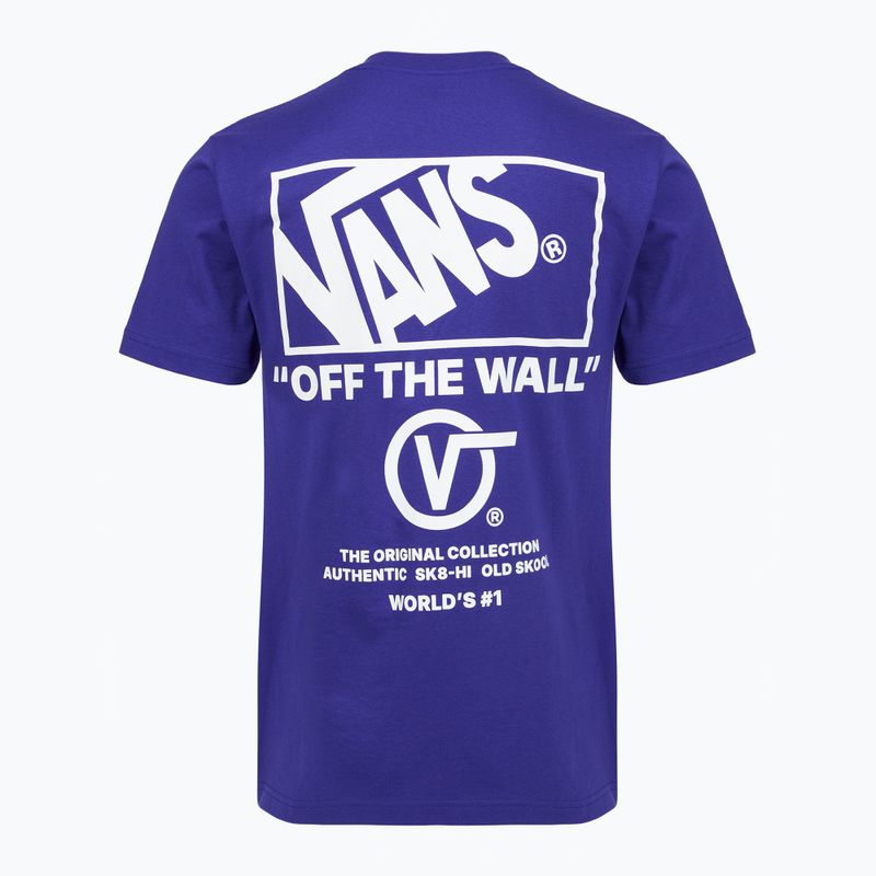 Férfi póló Vans Stacked Hi Tee royal cobalt 2