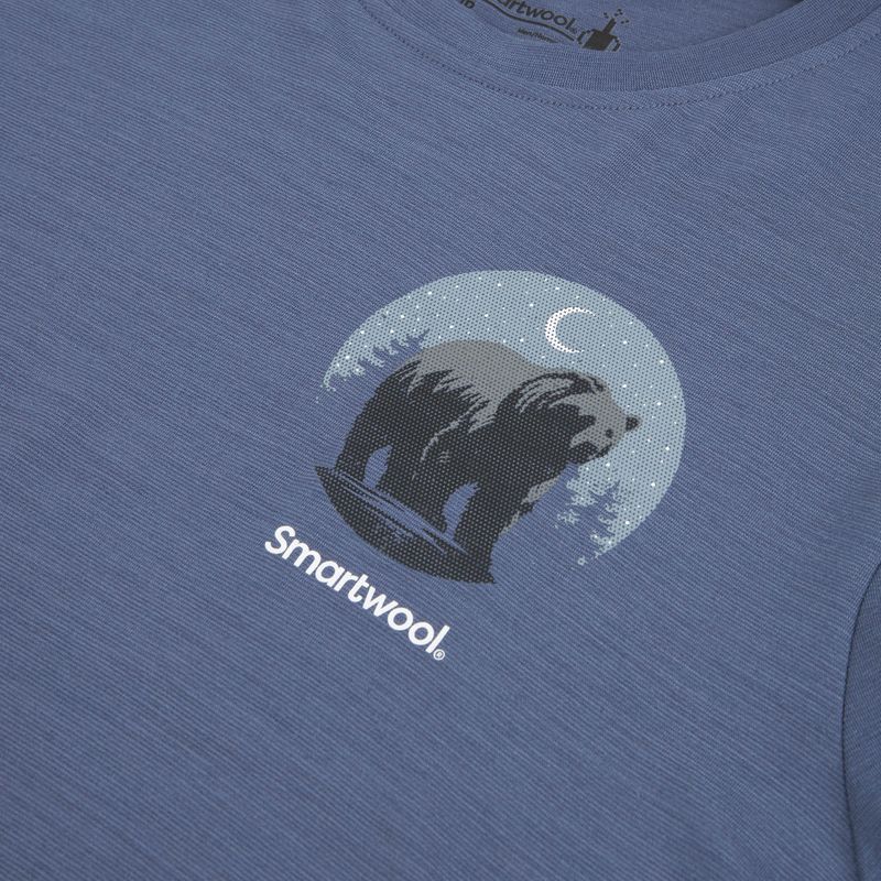 Férfi póló Smartwool Lunar Bear Active SS Graphic Tee nightfall blue 3