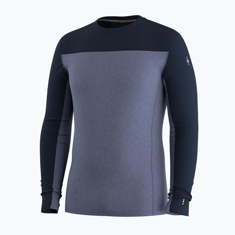 Férfi Termoaktiv pulóver Smartwool Classic Thermal Merino Base Layer Colorblock Crew Boxed deep navy/nightfall 3