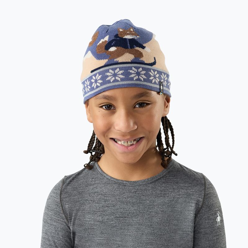 Gyerek téli sapka Smartwool Reversible Art Beanie nightfall blue 2