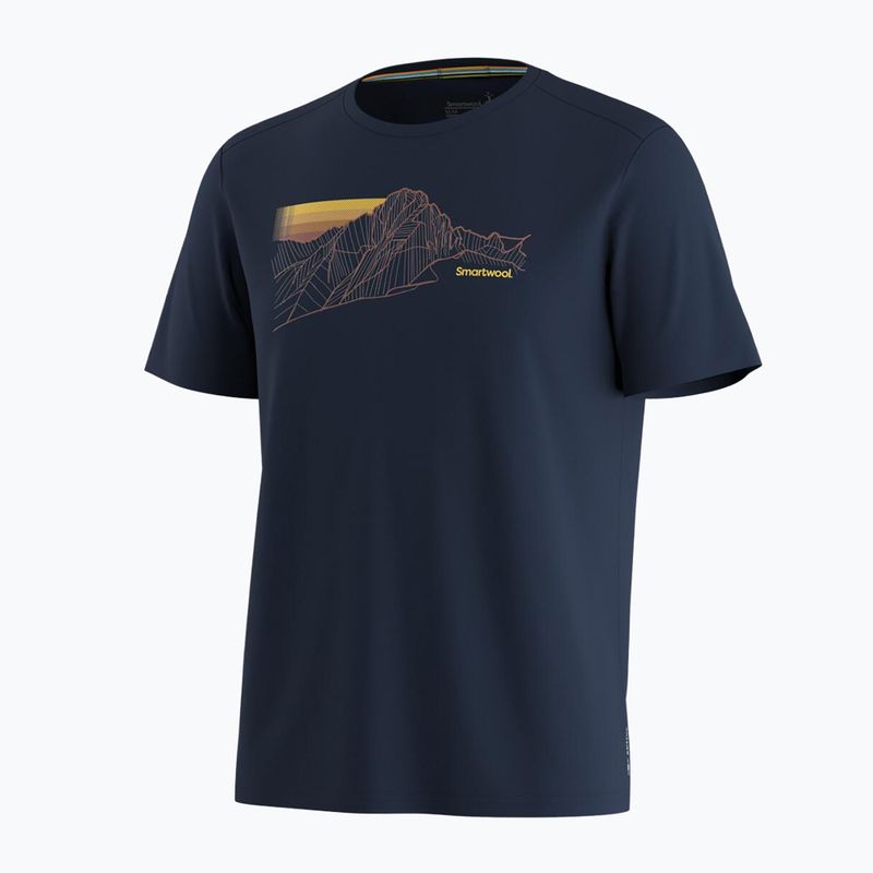Férfi póló Smartwool Alpine Trace Active Graphic Tee SS deep navy 3