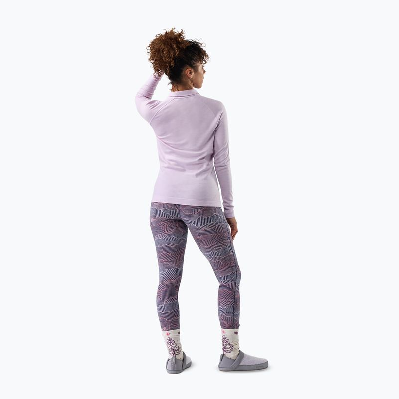 Női Termoaktiv pulóver Smartwool Classic Thermal Merino Base Layer 1/4 Zip Boxed lavender sky heather 2