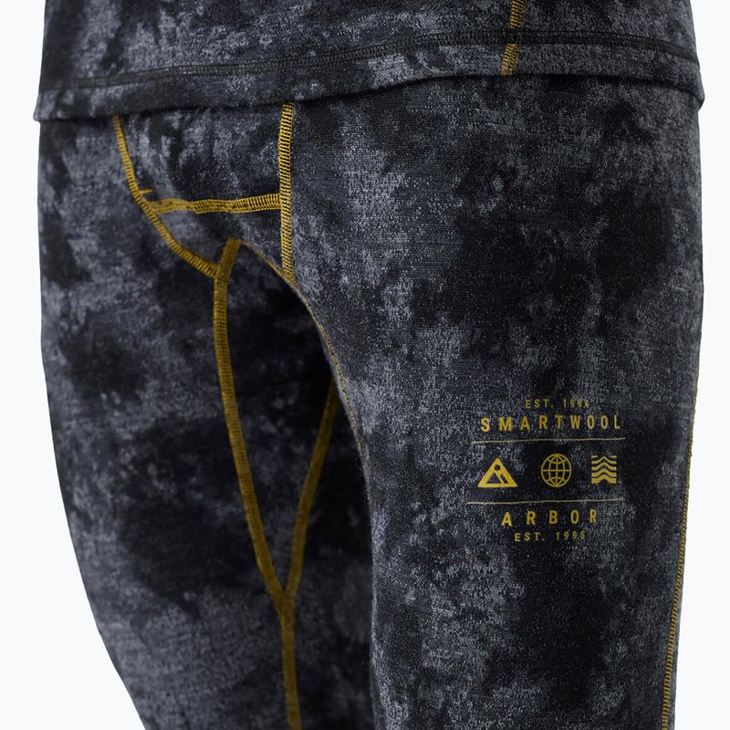 Férfi thermoaktív nadrág Smartwool Classic Thermal Merino Base Layer 3/4 Bottom Boxed black tie dye/hny gold 3