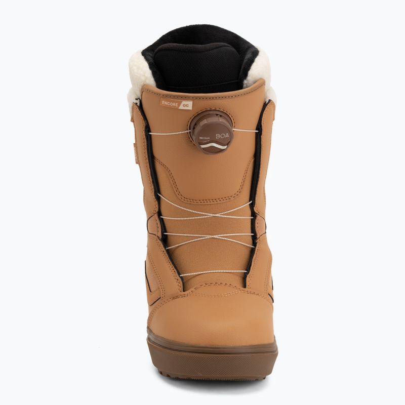 Női snowboard cipők Vans Encore OG W tan/medium gum 3