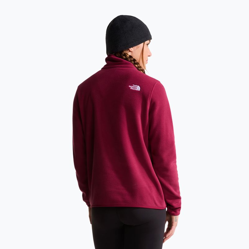 Női polár pulóver The North Face Glacier Fleece 1/4 Zip burgundy crush 3