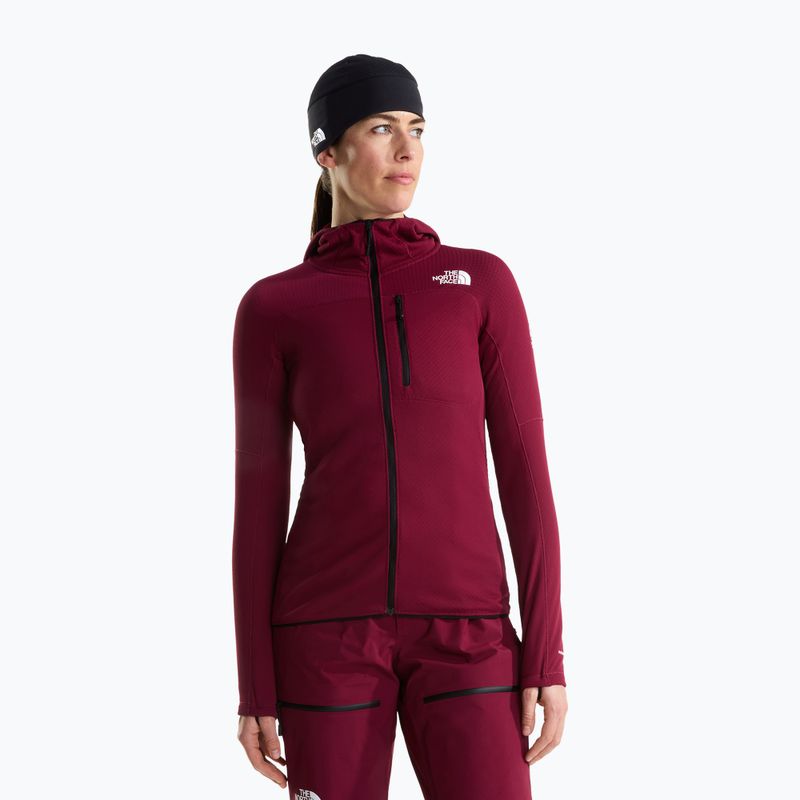 Női túra pulóver The North Face Summit Futurefleece Full Zip Hoodie burgundy crush