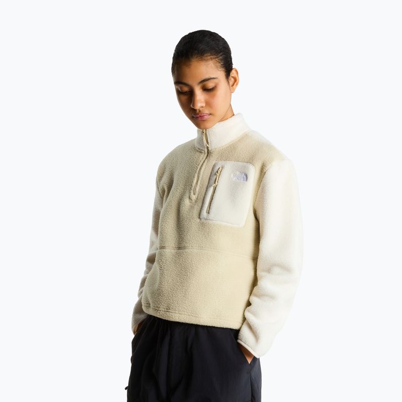 Női polár pulóver The North Face Yumiori 1/4 Zip desert stone/wh