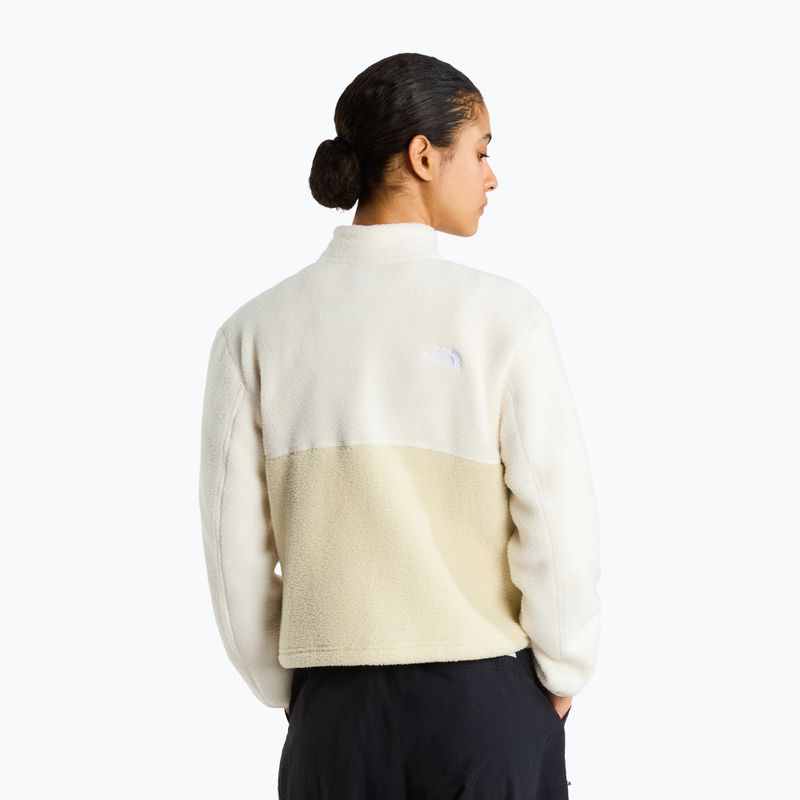 Női polár pulóver The North Face Yumiori 1/4 Zip desert stone/wh 3