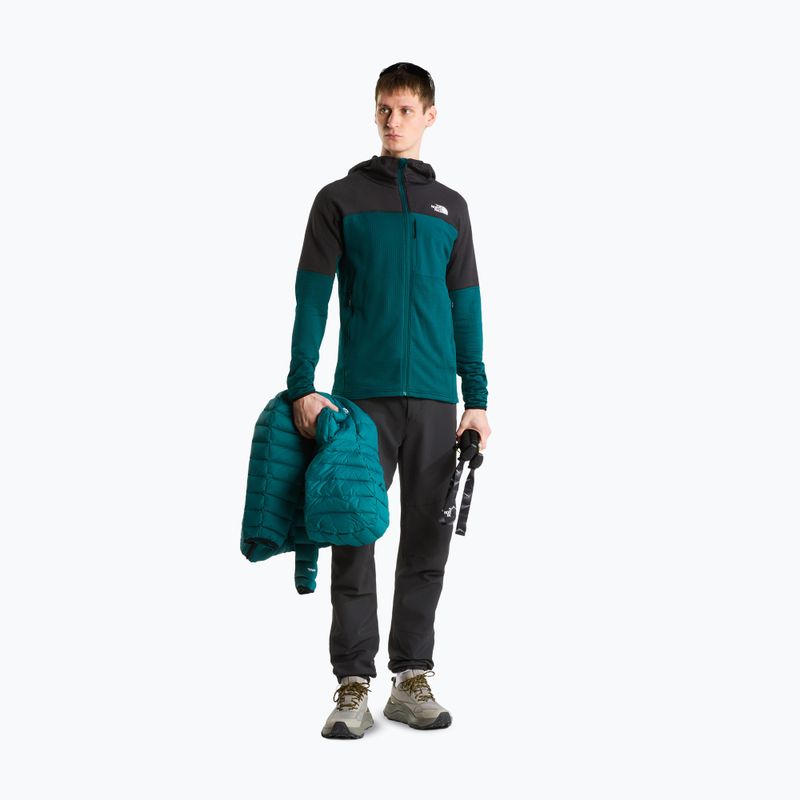 Férfi kabát The North Face Polartec Powergrid Stormgap Hoodie Pacific Teal/Tnf Black 2