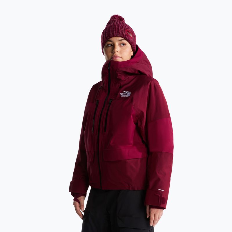 Női síkabát The North Face Powstar burgundy crush