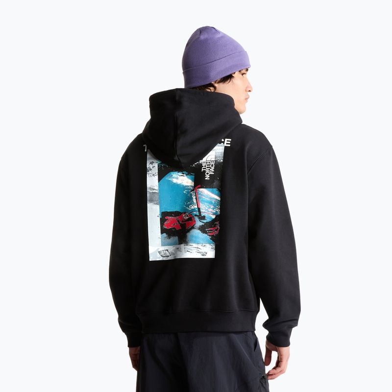Férfi pulóver The North Face Apex '75 Collage Relaxed Hoodie tnf black 3