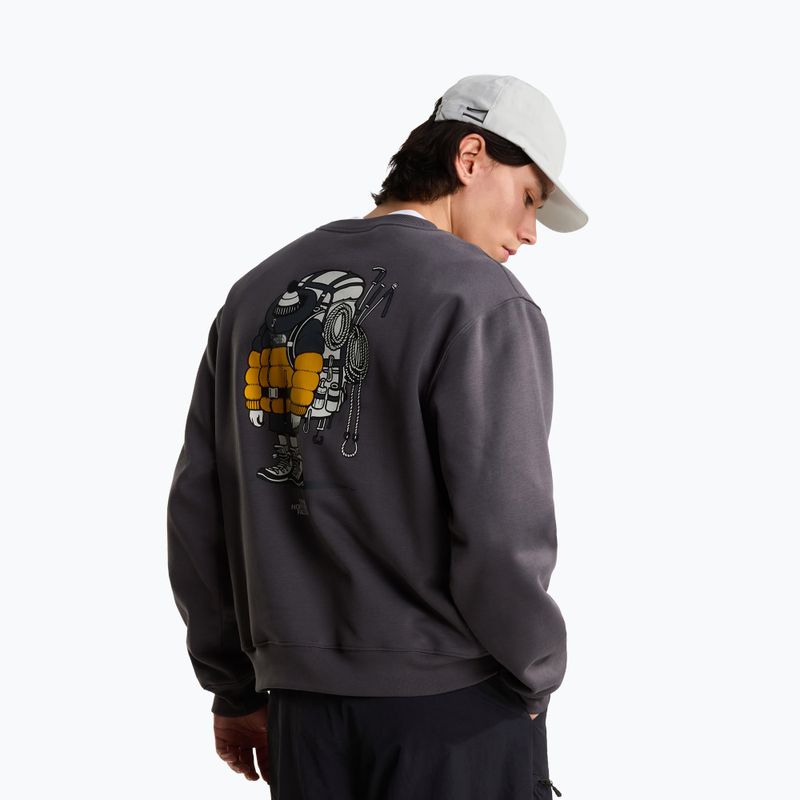 Pulóver The North Face Gear Up Get Out RLX SS Tee Graphic anthracite grey 3