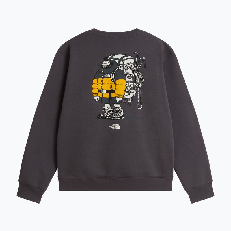 Pulóver The North Face Gear Up Get Out RLX SS Tee Graphic anthracite grey 5