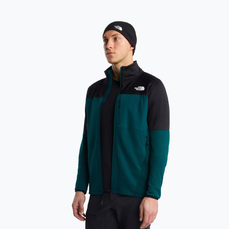 Férfi trekking pulóver The North Face Polartec Powergrid Stormgap pacific teal/tnf black 4