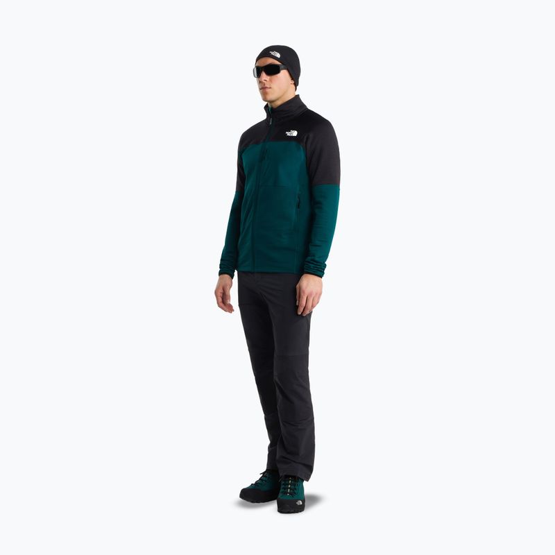 Férfi trekking pulóver The North Face Polartec Powergrid Stormgap pacific teal/tnf black 2