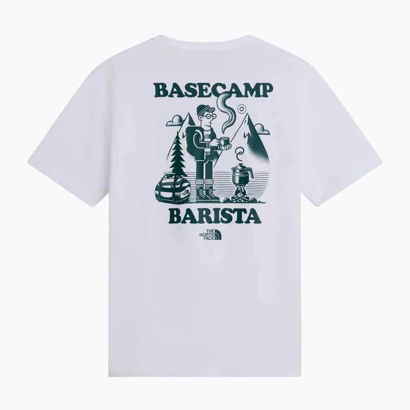 Férfi póló The North Face Basecamp Barista Rlx tnf white/pacific teal 5