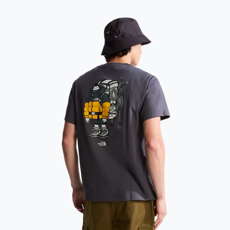 Póló The North Face Gear Up Get Out RLX SS Tee Graphic anthracite grey 3