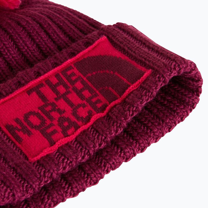 Téli sapka The North Face Heritage Ski Tuke burgundy crush 2