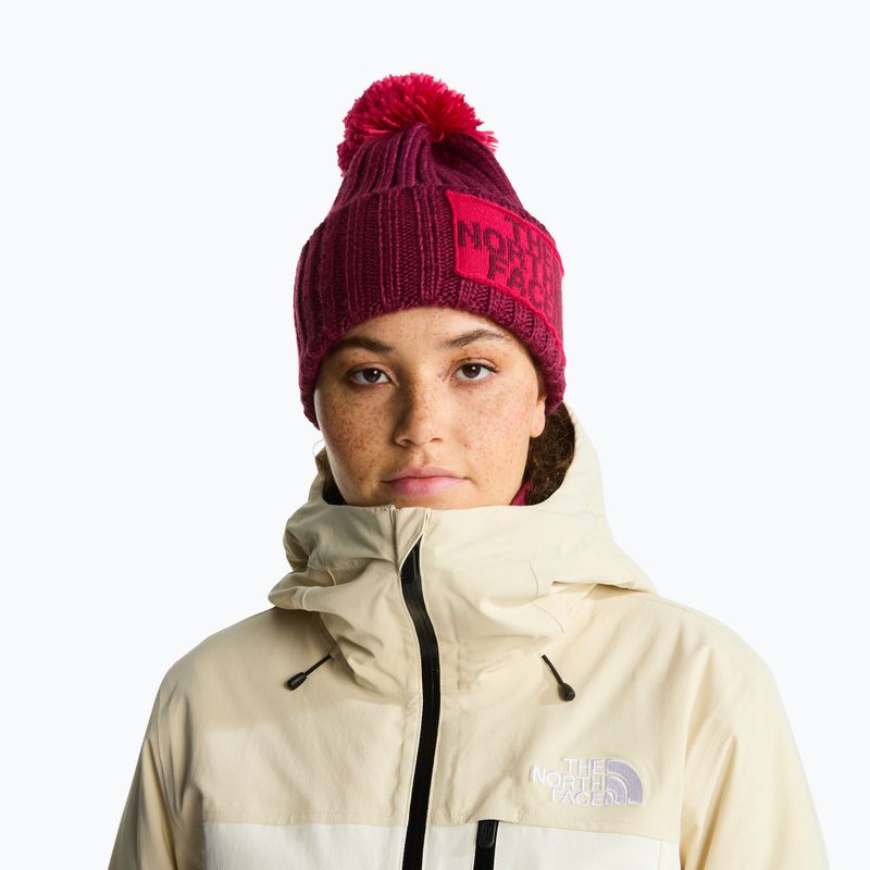 Téli sapka The North Face Heritage Ski Tuke burgundy crush 3