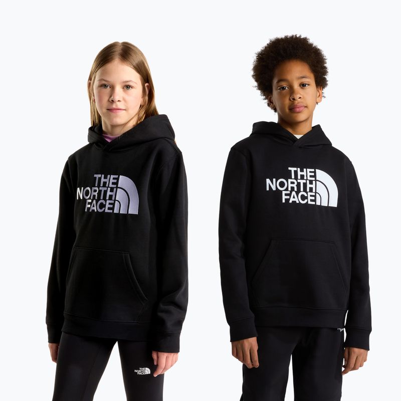 Gyerekpulóver The North Face Essential Drew Peak Hoodie tnf black 3