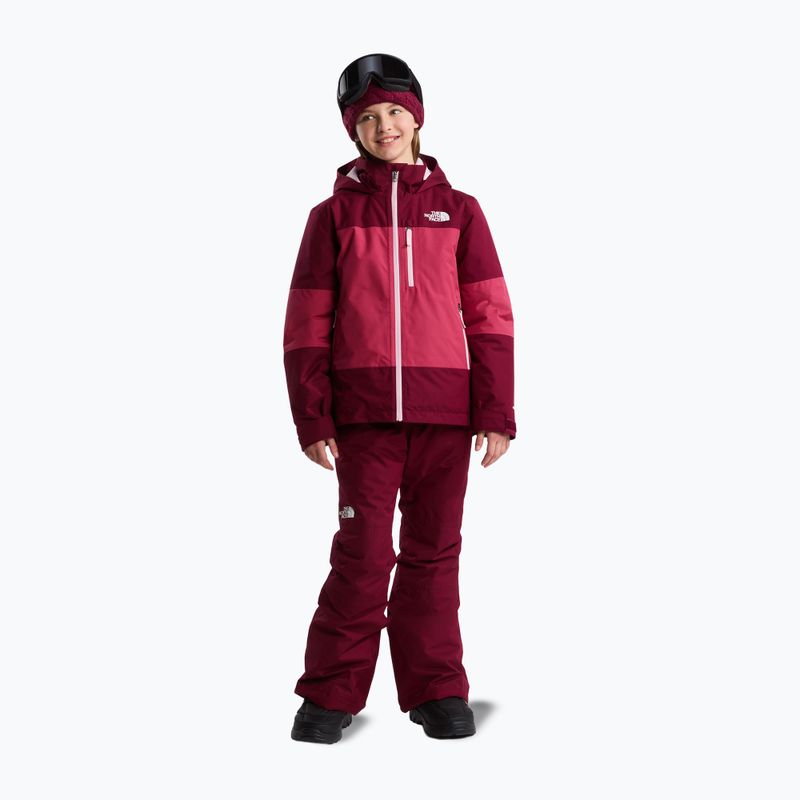 Gyerek sínadrág The North Face Freedom Insulated burgundy crush 2