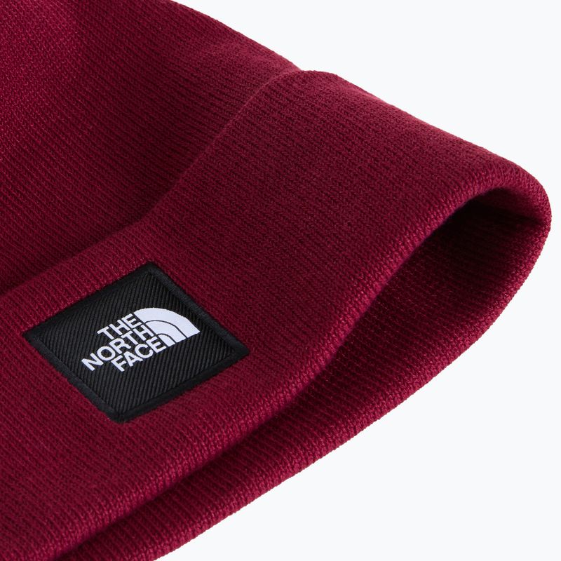 Téli sapka The North Face Dock Worker Recycled Beanie burgundy crush 2