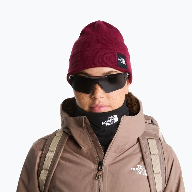 Téli sapka The North Face Dock Worker Recycled Beanie burgundy crush 3