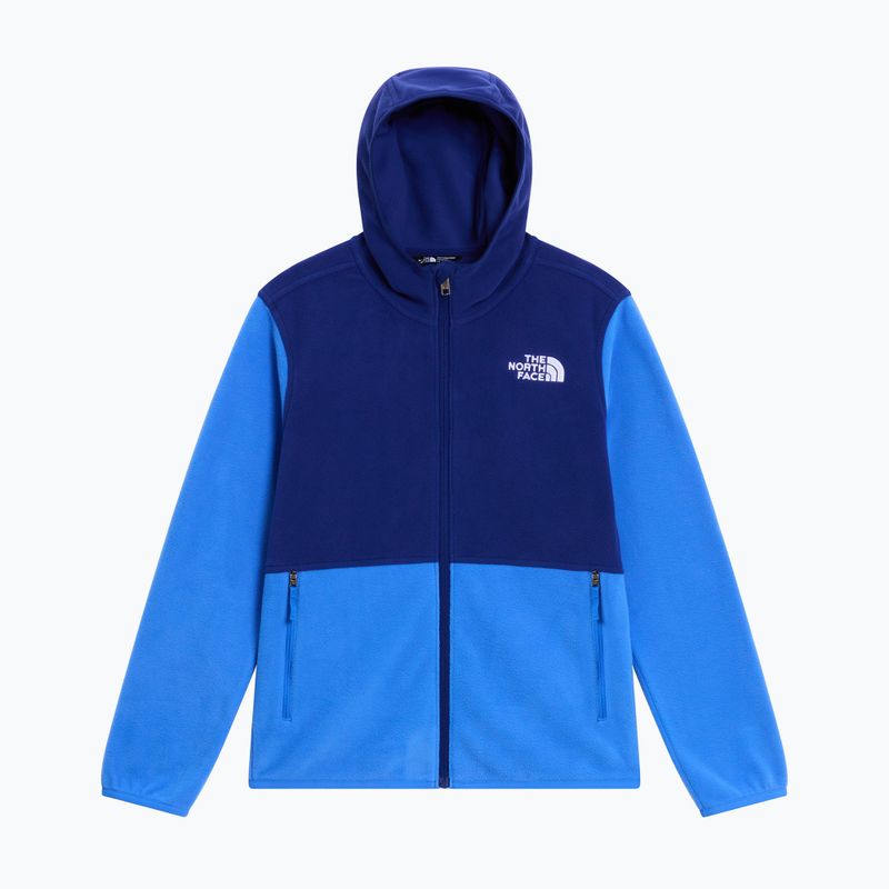 Gyerek polár pulóver The North Face Teen Glacier Full Zip Hoodie bold blue/activ blue 5