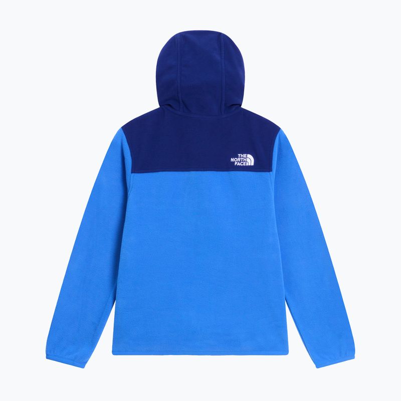 Gyerek polár pulóver The North Face Teen Glacier Full Zip Hoodie bold blue/activ blue 6