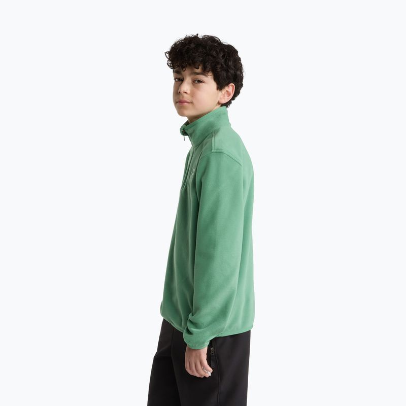 Gyerek polár pulóver The North Face Teen Glacier 1/4 Zip dimmed algae 3