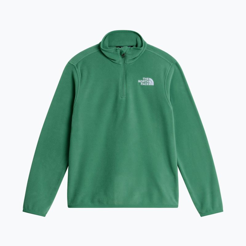 Gyerek polár pulóver The North Face Teen Glacier 1/4 Zip dimmed algae 4
