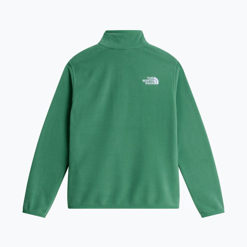 Gyerek polár pulóver The North Face Teen Glacier 1/4 Zip dimmed algae 5