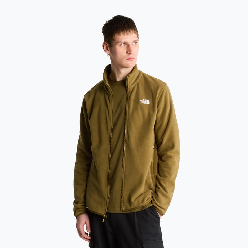 Férfi polár pulóver The North Face Glacier Fleece caraway seed 4