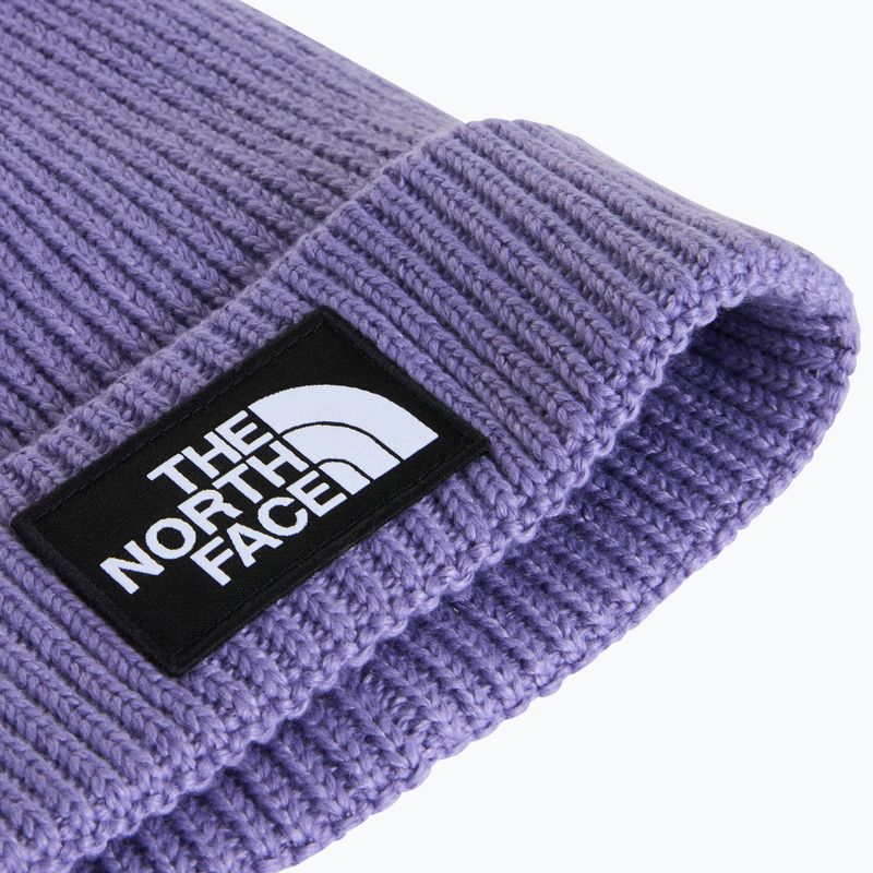 Téli sapka The North Face Logo Box Cuffed grounded plum 2