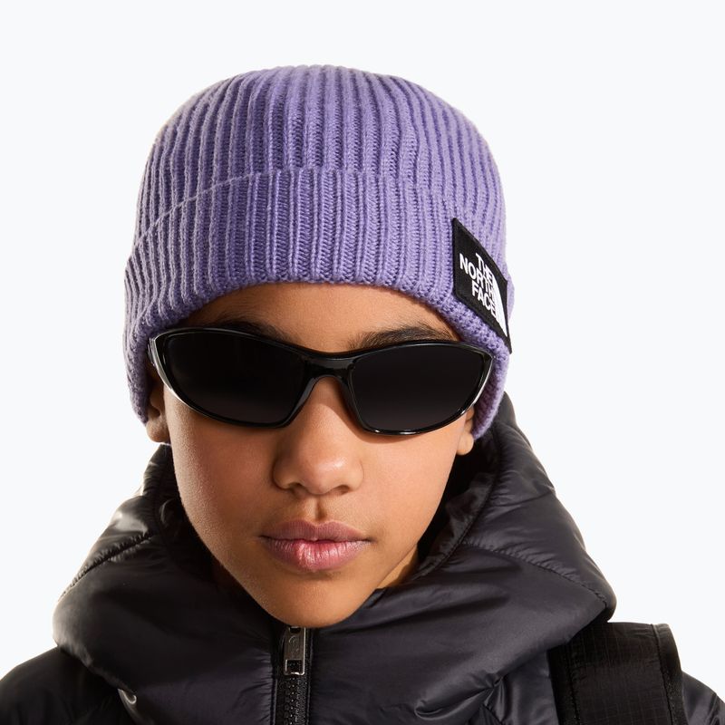 Téli sapka The North Face Logo Box Cuffed grounded plum 3