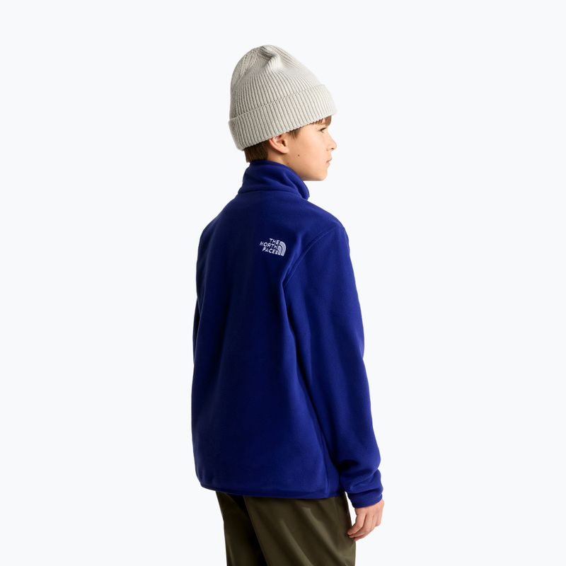 Gyerek polár pulóver The North Face Teen Glacier 1/4 Zip bold blue 3