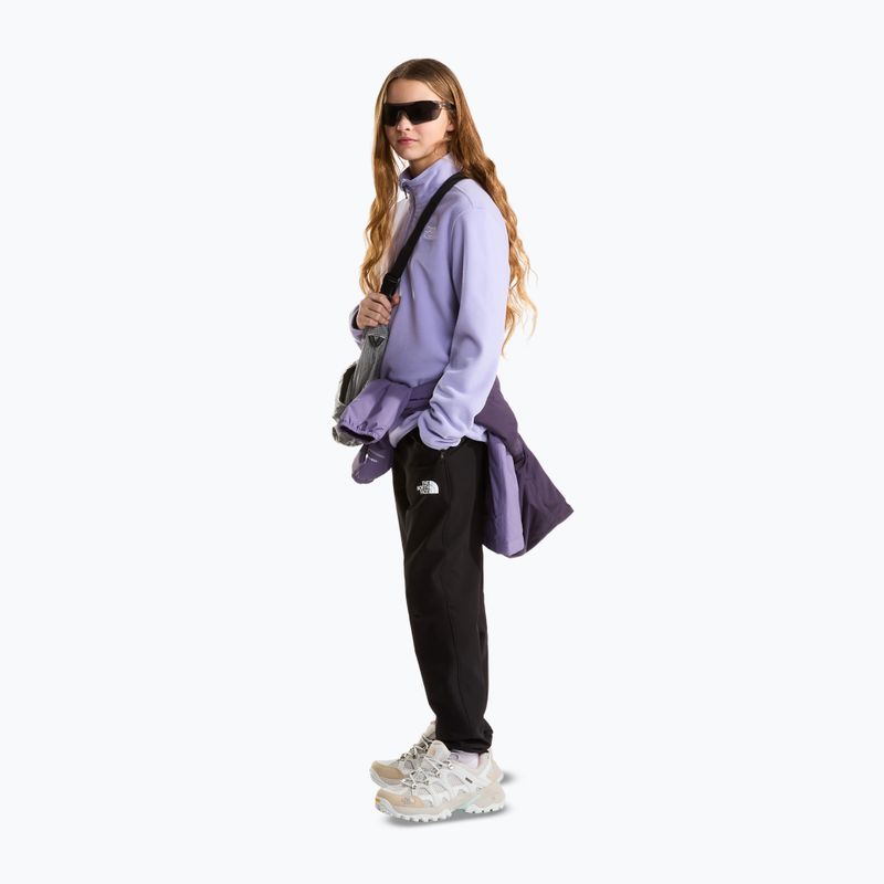 Gyerek polár pulóver The North Face Teen Glacier 1/4 Zip pale plum 2