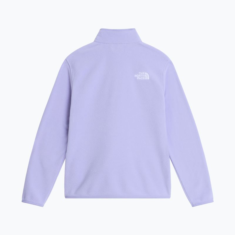 Gyerek polár pulóver The North Face Teen Glacier 1/4 Zip pale plum 5
