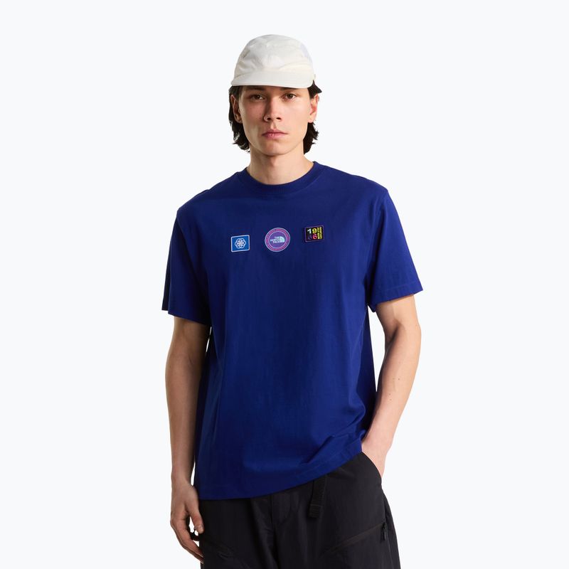 Férfi póló The North Face Explorer Badges RLX Tee Graphic bold blue